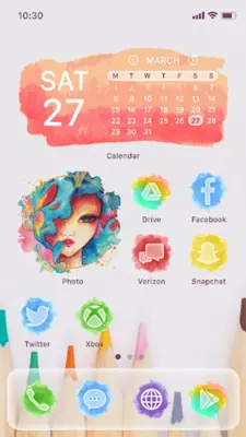 Water Color Theme android App screenshot 5